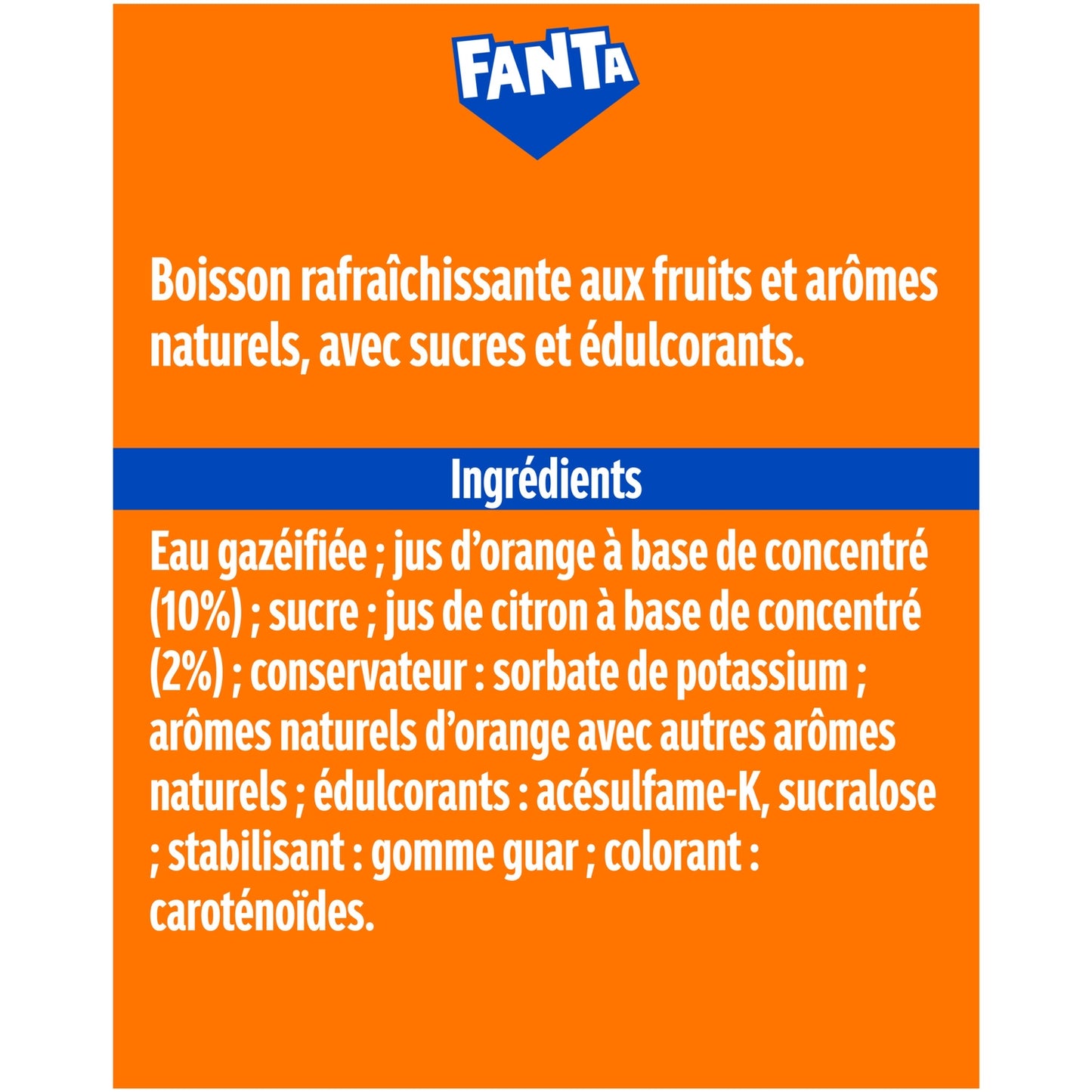FANTA Naturally Flavored Orange Soda