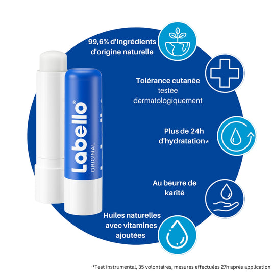 LABELLO 24h Hydration Lip Balm with Shea Butter and Natural Oils