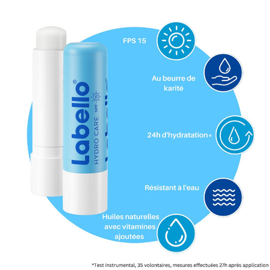 LABELLO Original Hydro Care 24h Hydration Lip Balm with Natural Oils