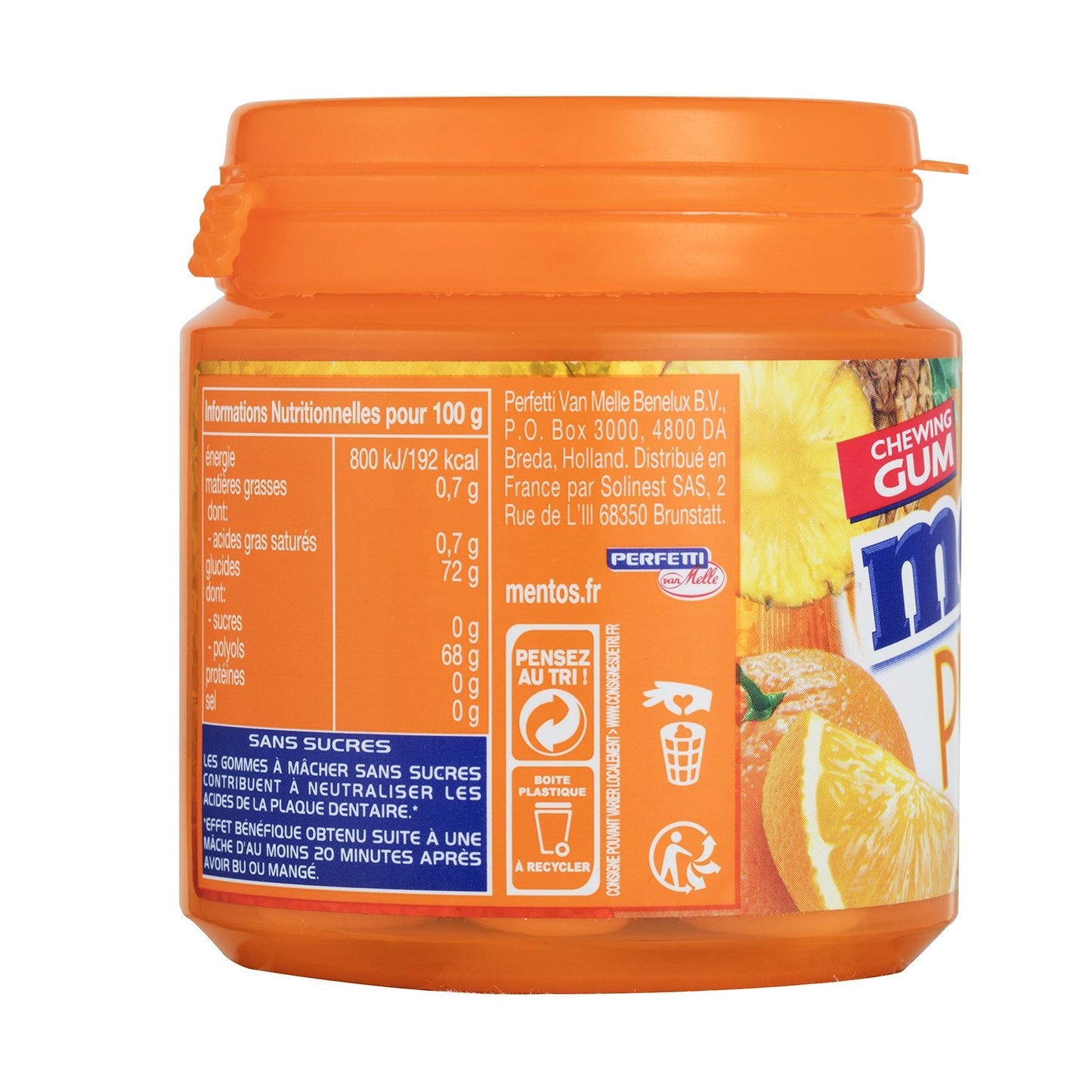 Pure Fresh Tropical Kaugummi ohne Zucker MENTOS