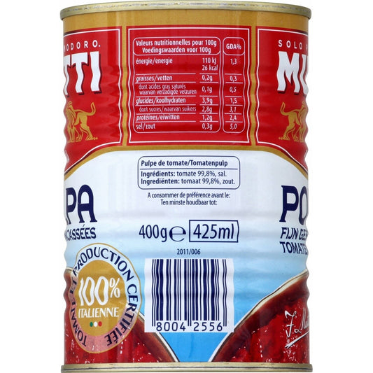 Pulpe de tomate concassées/fines Polpa MUTTI
