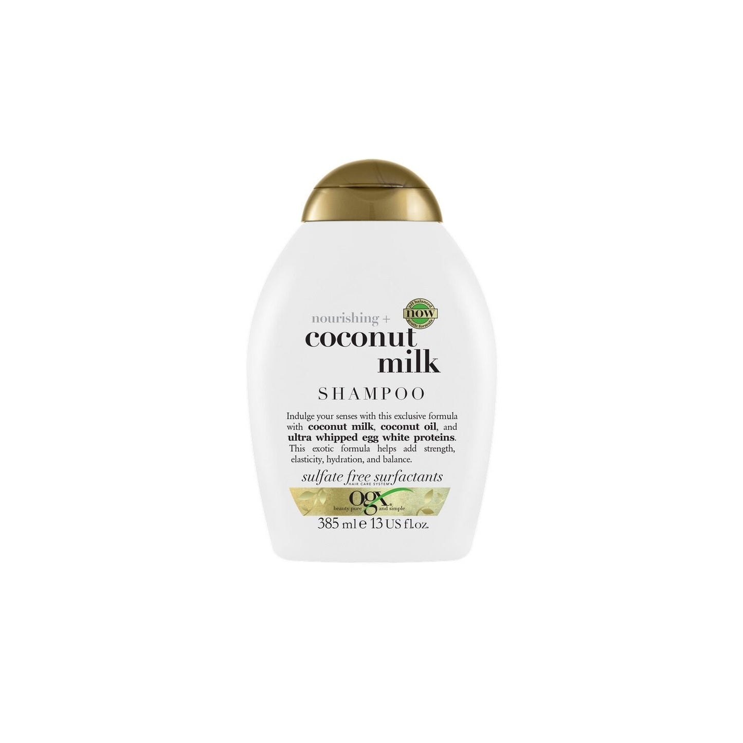 Shampoing Nourishing Lait de Coco OGX le flacon de 385 ml