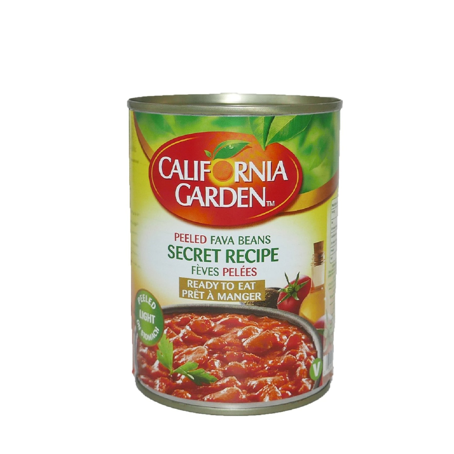 Plat Fèves Pelées Recettes Secrète CALIFORNIA GARDEN la boite de conserve de 400g