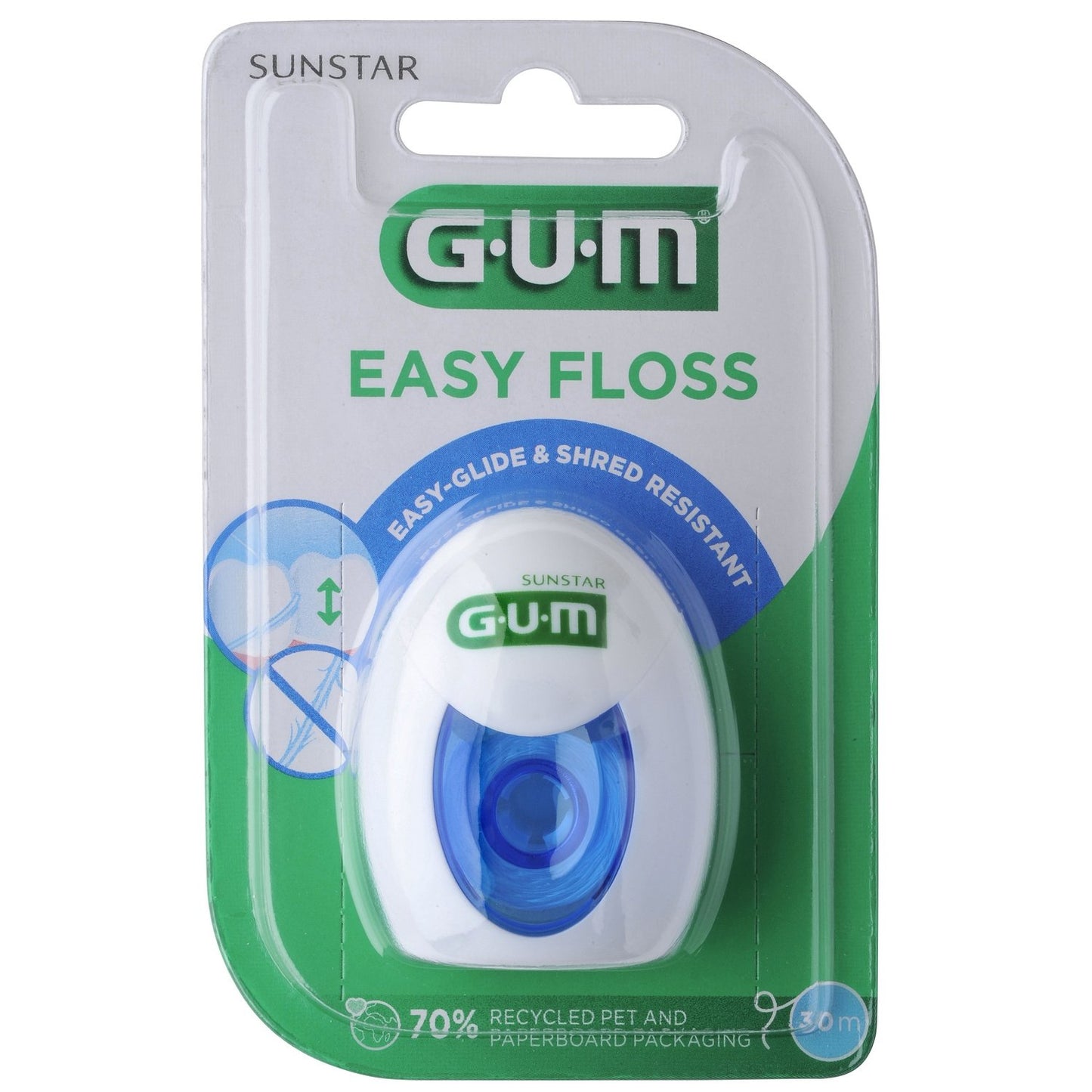 Fil Dentaire Easy Floss Espace Interdentaire Etroit SUNSTAR la pièce de 30m