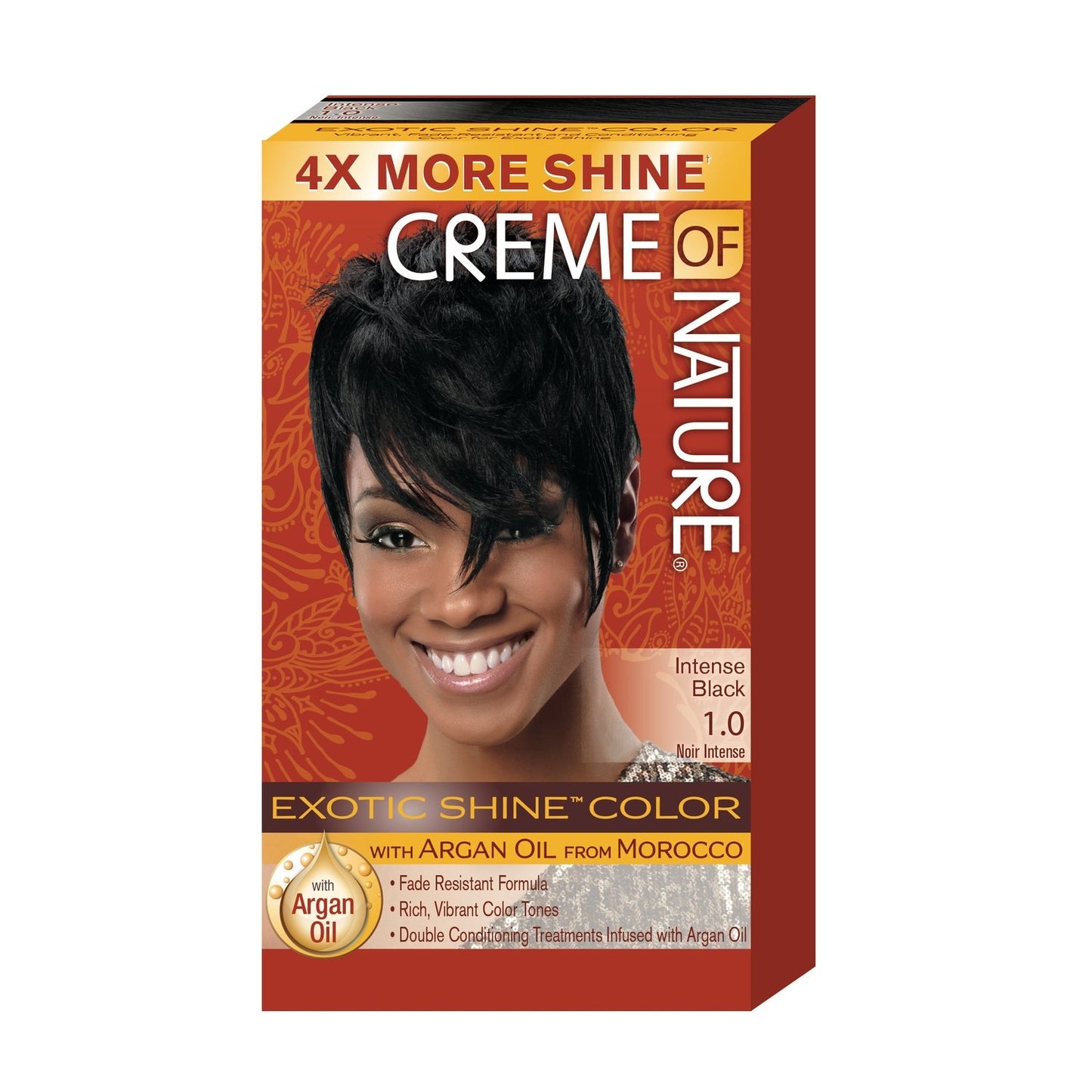 Coloration 1.0 Intense Black Shine Argan Oil Exotic Shine Color CREME OF NATURE