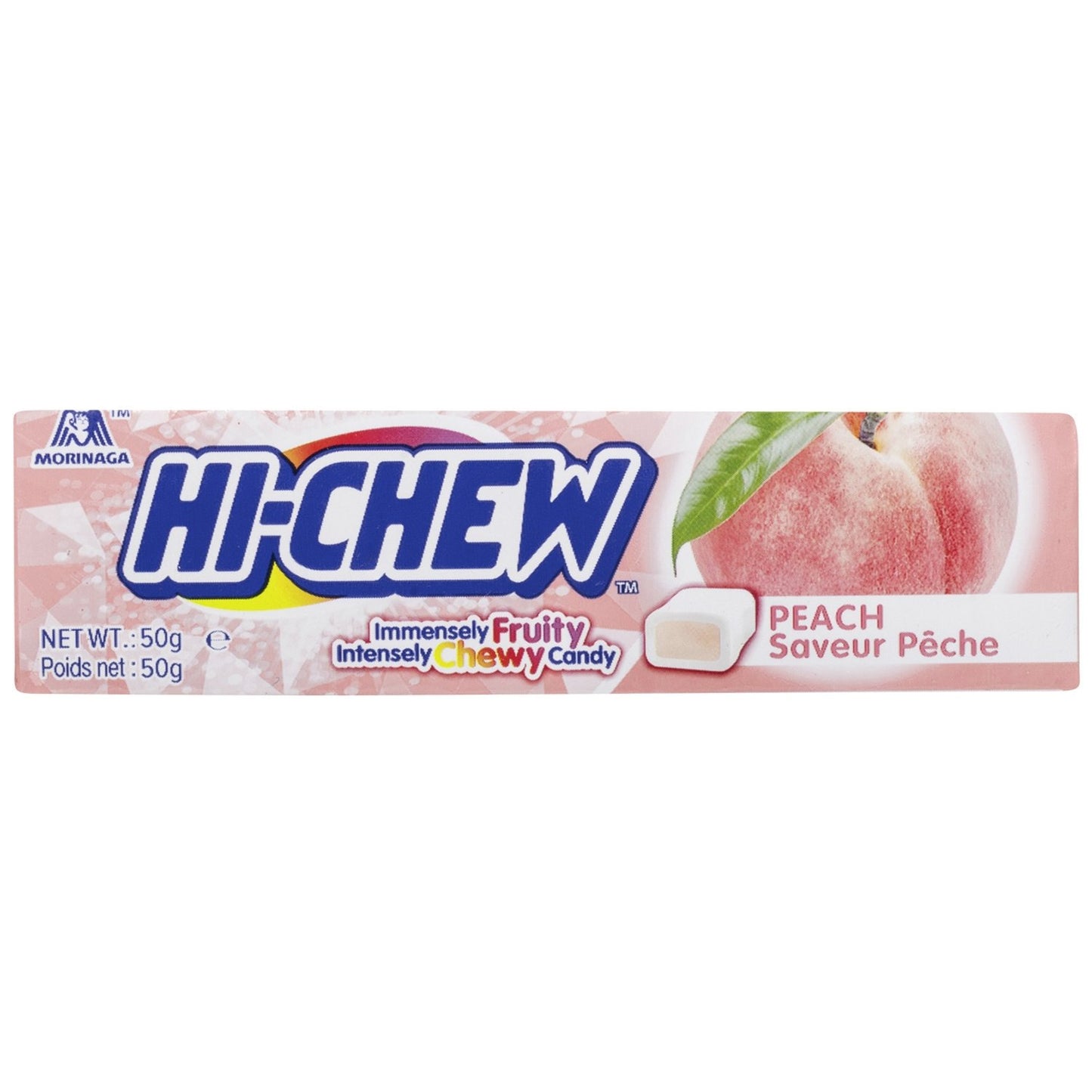 Chewing Gum à Mâcher Goût Pêche HI-CHEW la boite de 15 étuis