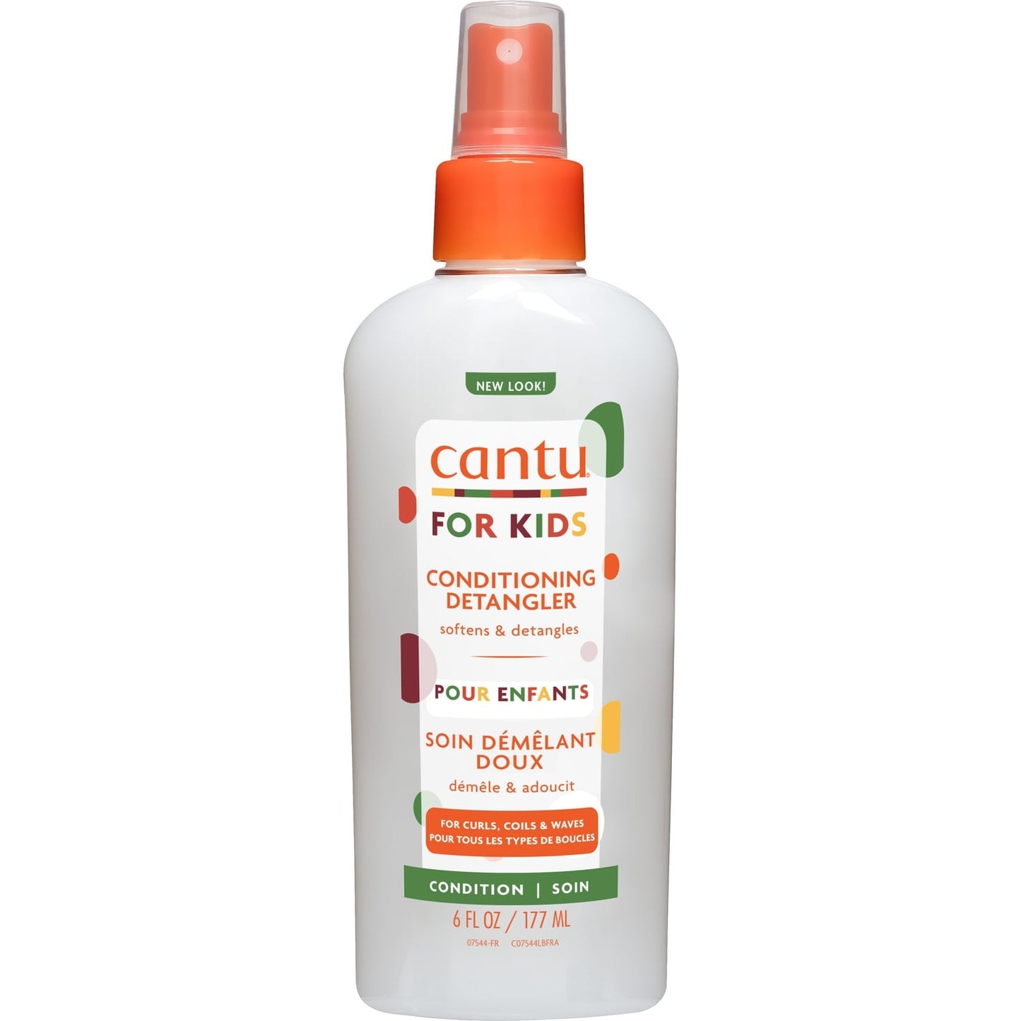 Après-Shampoing Enfant Démêlant Doux pour Cheveux Bouclés Frisés Crépus et Ondulés CANTU