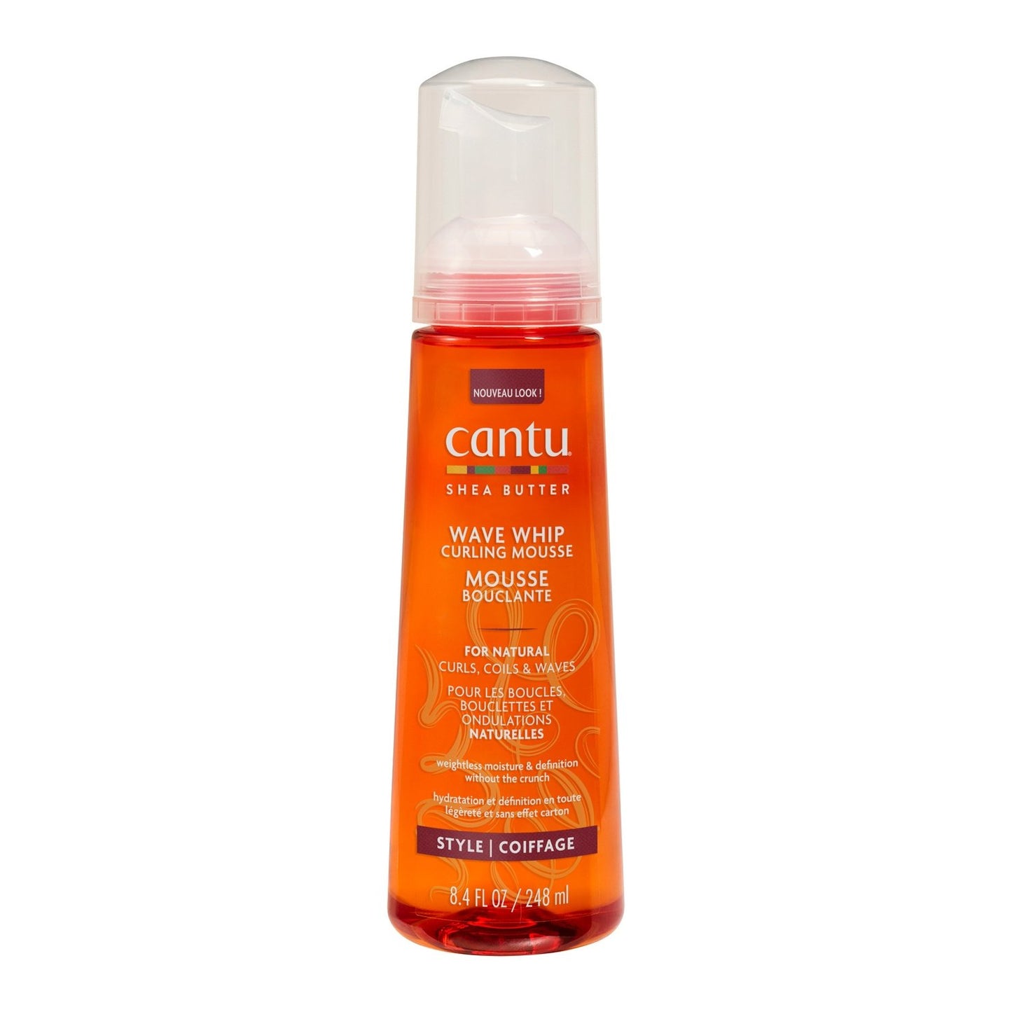Mousse Coiffante Boucles au Beurre de Karité CANTU le flacon de 248mL