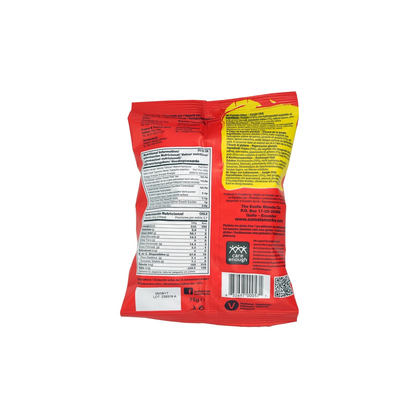 Chips Banane Plantain Pimentées SAMAI