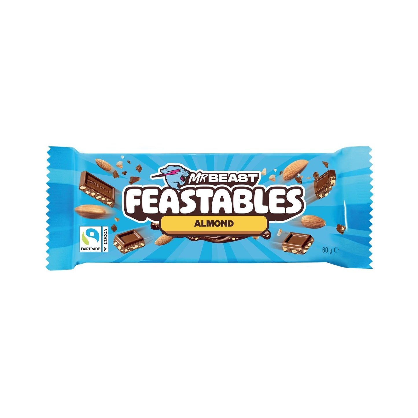 Tablette de Chocolat Lait Amandes FEASTABLES la tablette de 60g