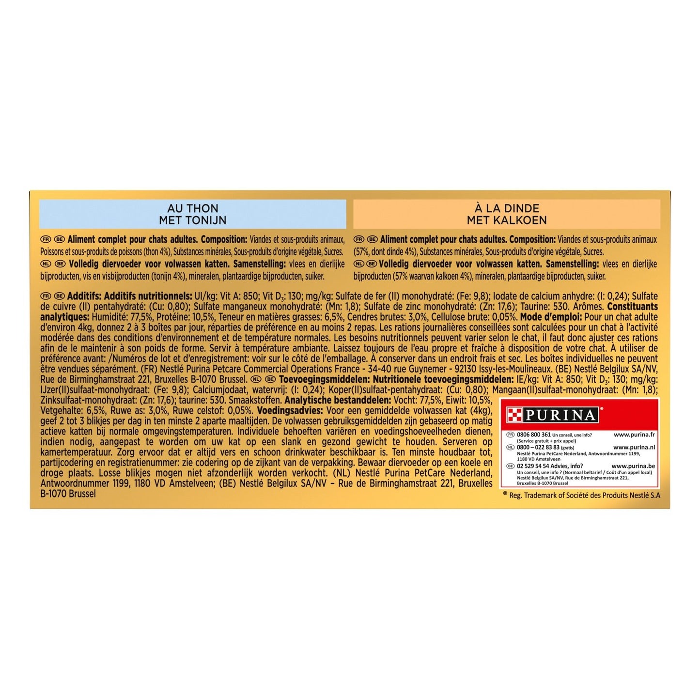 Gold GOURMET Adult Katzenfutter Mousseline Rinderleber Thunfisch Pute