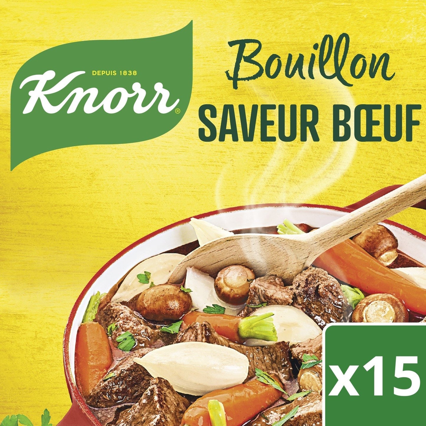 Bouillon de Bœuf KNORR la boite de 15 - 150g
