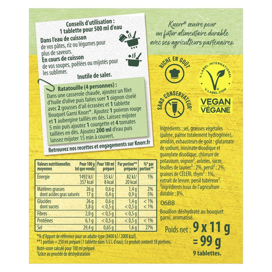 Bouillon Bouquet Garni Thym Persil Laurier KNORR