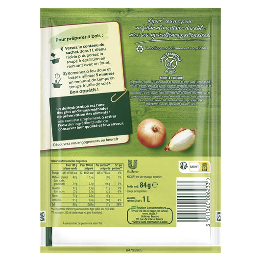 Soupe Déshydratée à l'Oignon KNORR