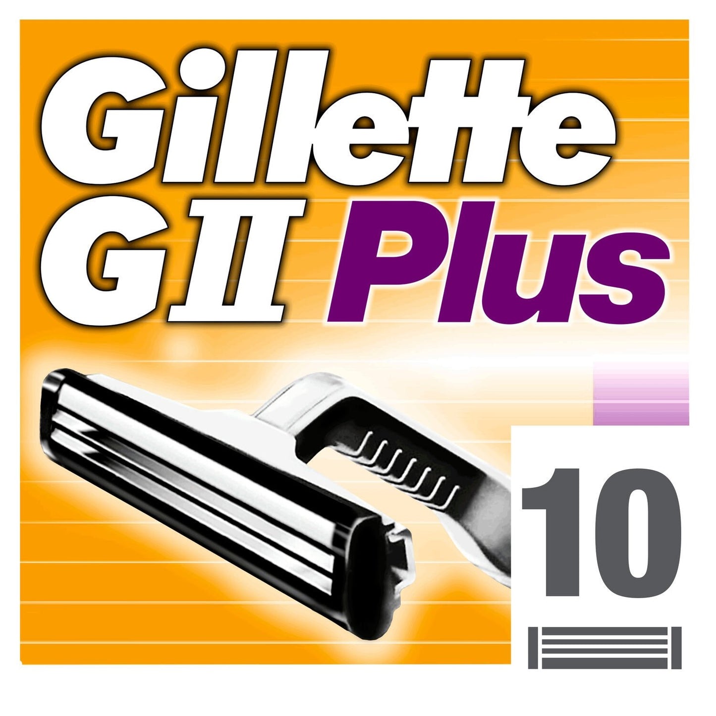 Lames de Rasoir pour Homme Gii Plus GILLETTE le paquet de 10 lames