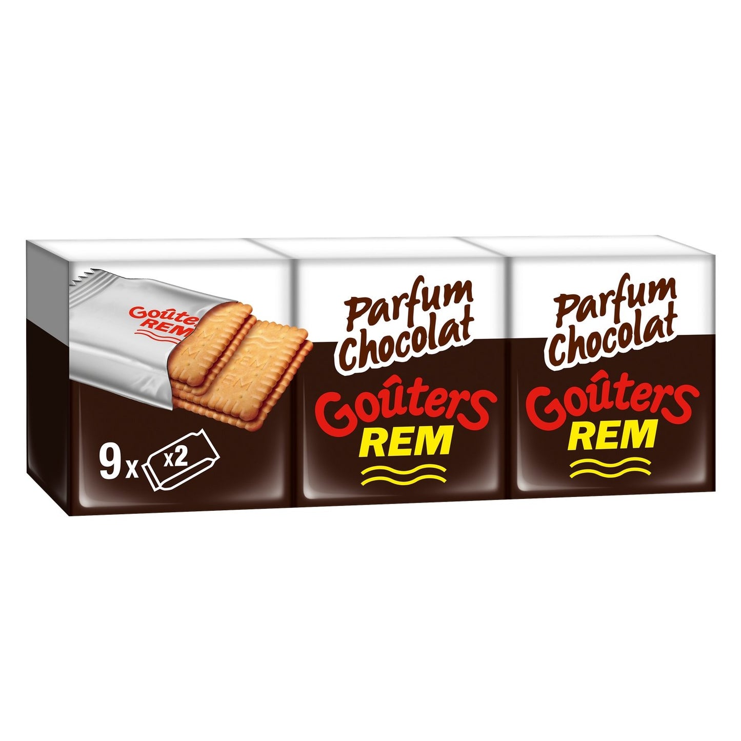 Biscuits Fourrés au Chocolat Goûters REM Le paquet de 9 sachets - 375 g