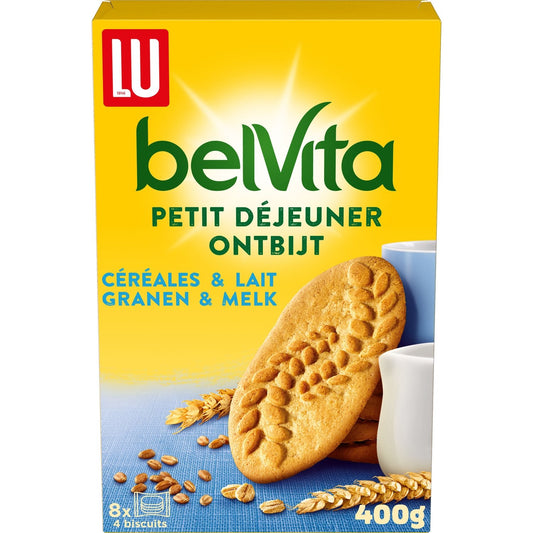 Biscuits Petit Déjeuner Céréales et Lait Belvita LU