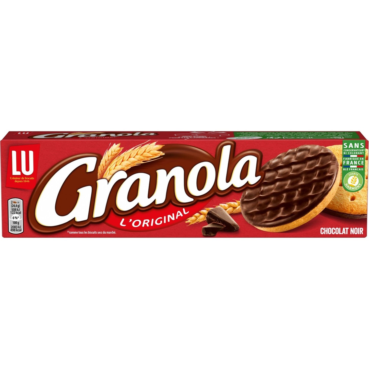 Dark Chocolate Granola Shortbread Cookies LU