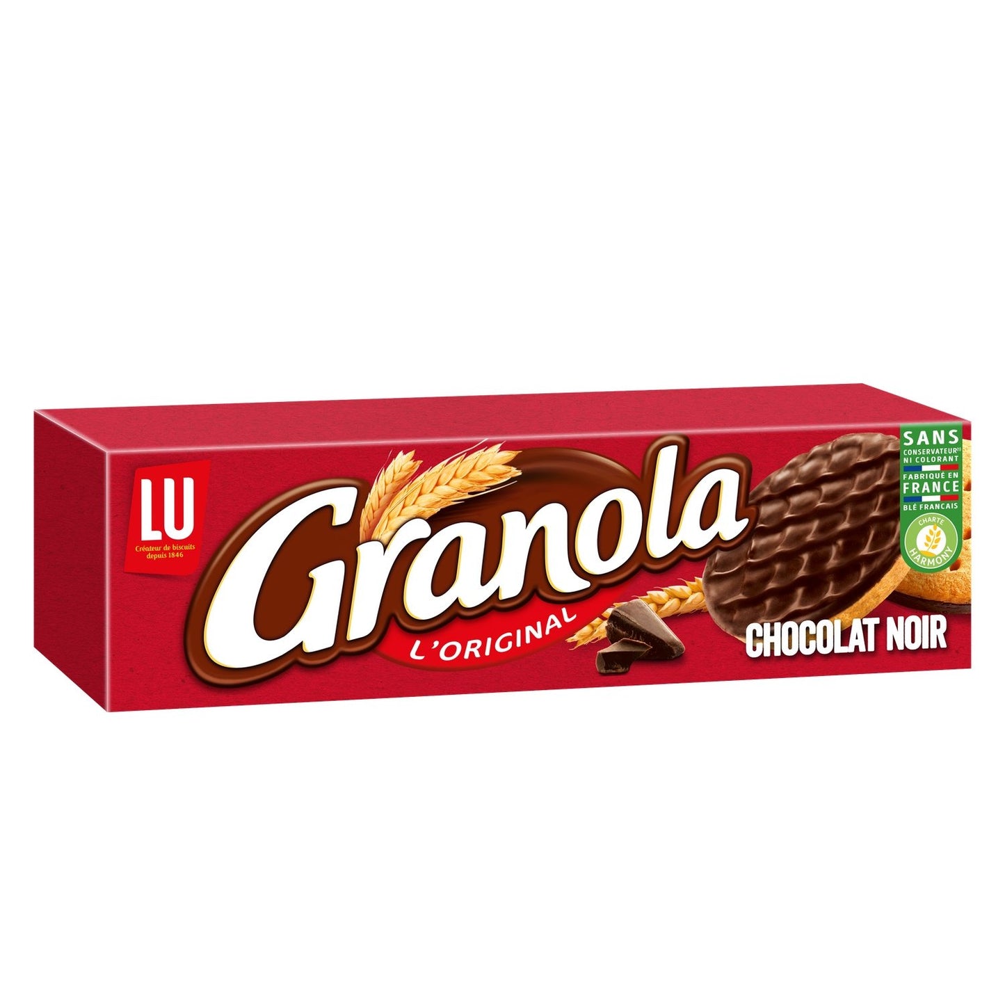 Dark Chocolate Granola Shortbread Cookies LU