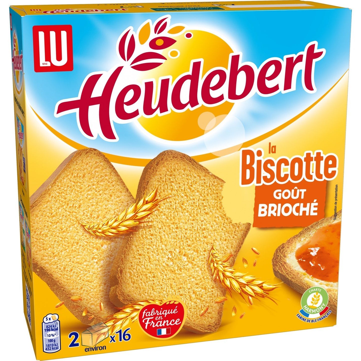 Heudebert LU Brioche Rusks