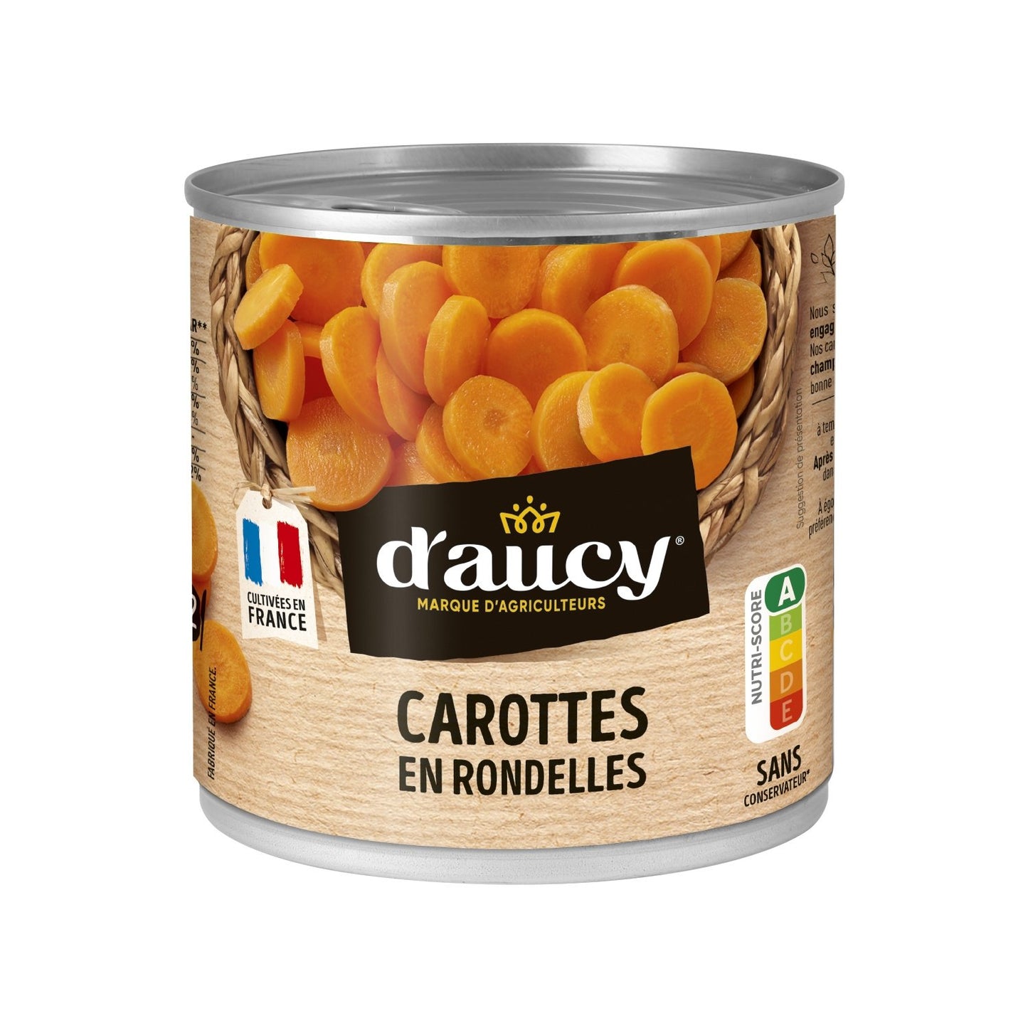 Carottes en Rondelles D'AUCY La boîte de 240 g