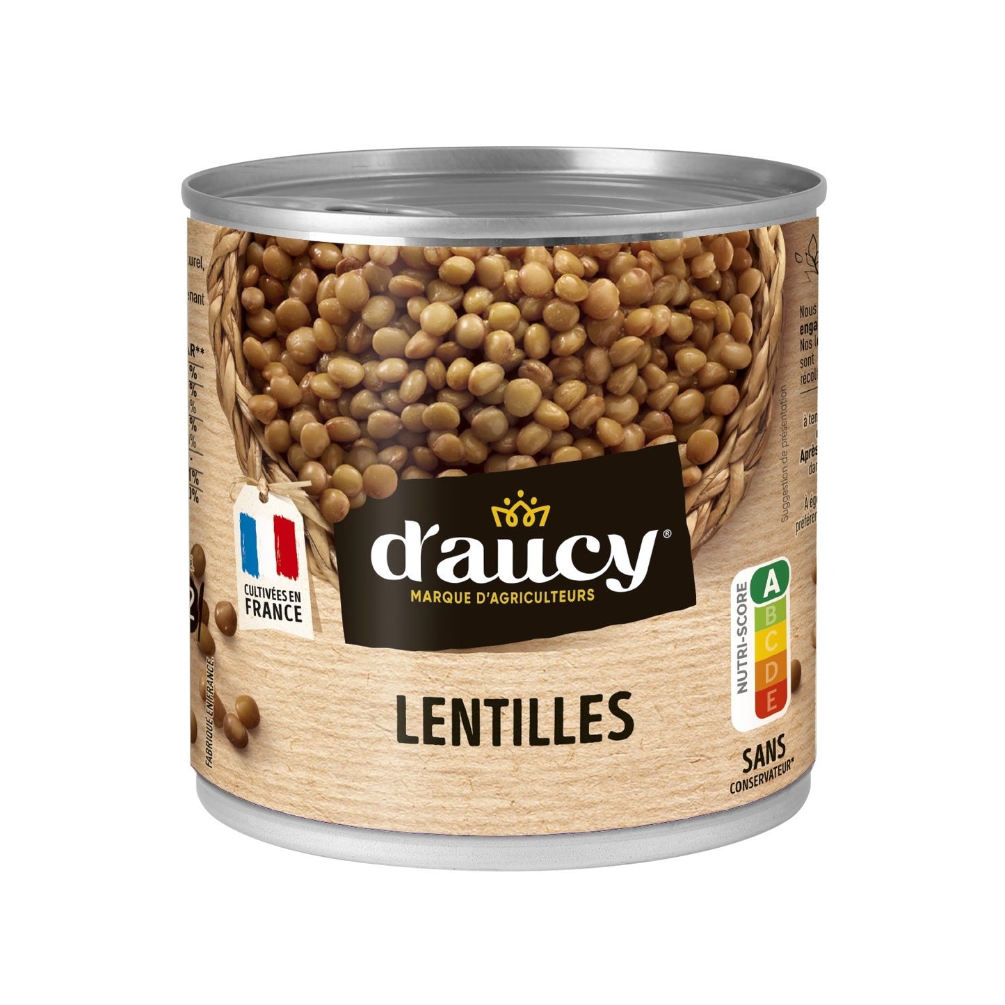 Lentilles Origine France D'AUCY La boîte de 265 g