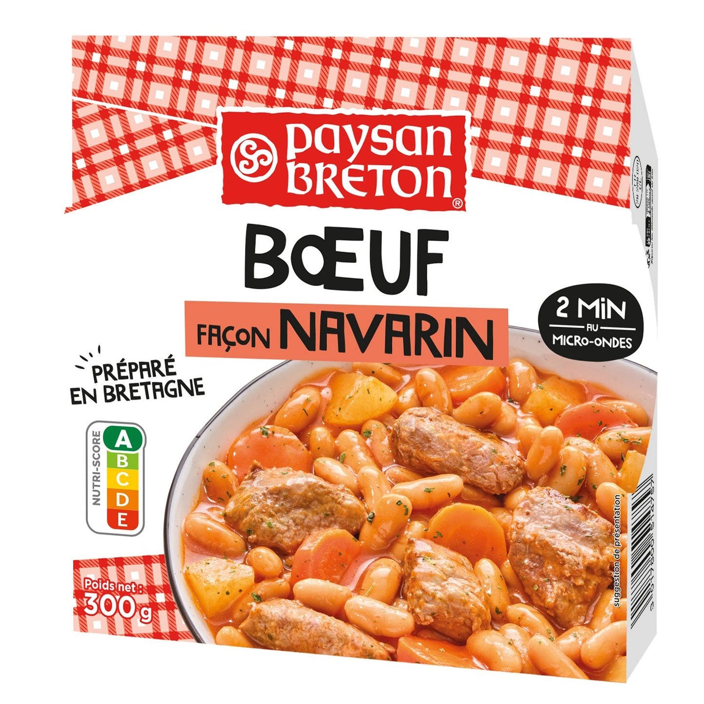 Plat Cuisiné Bœuf Façon Navarin PAYSAN BRETON la barquette de 300g