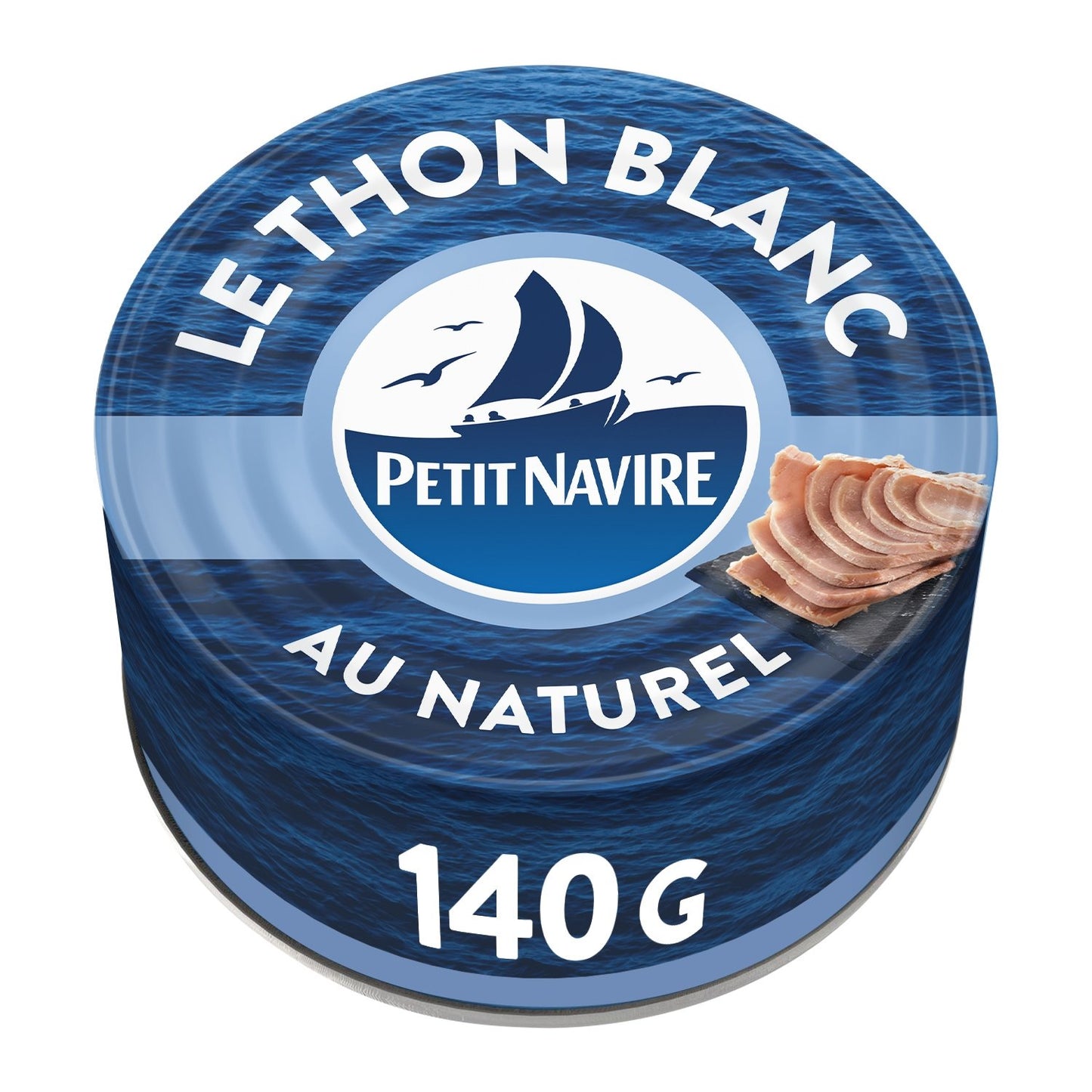 Thon Blanc au Naturel PETIT NAVIRE la boite de 140 g net égoutté
