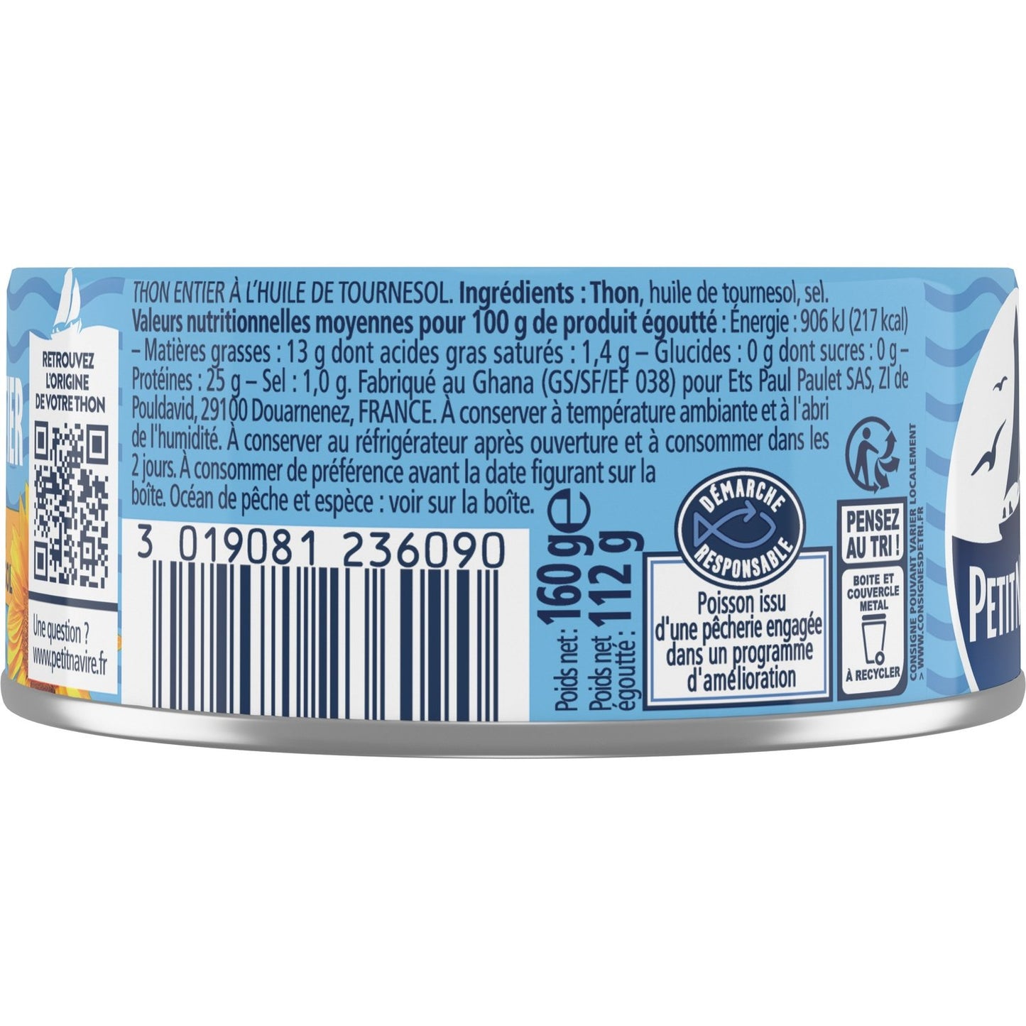 Whole Tuna in Sunflower Oil SMALL SHIP