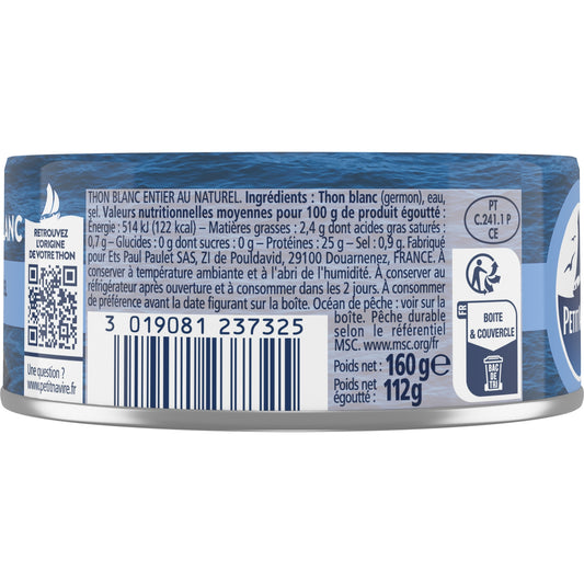 Naturally Grown White Tuna Sustainable Fishing MSC SMALL SHIP