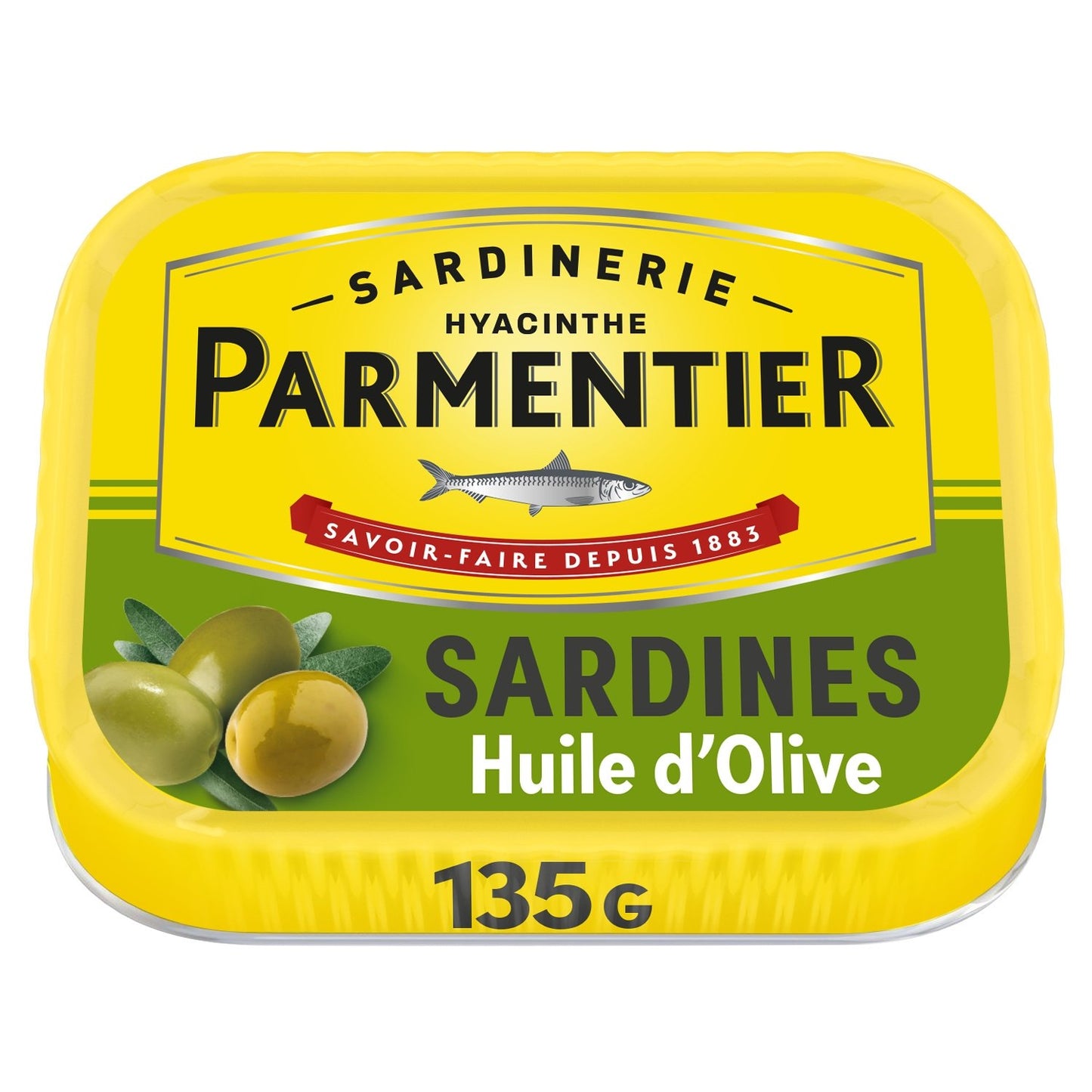 Sardines à l'Huile d'Olive PARMENTIER la boite de 135 g