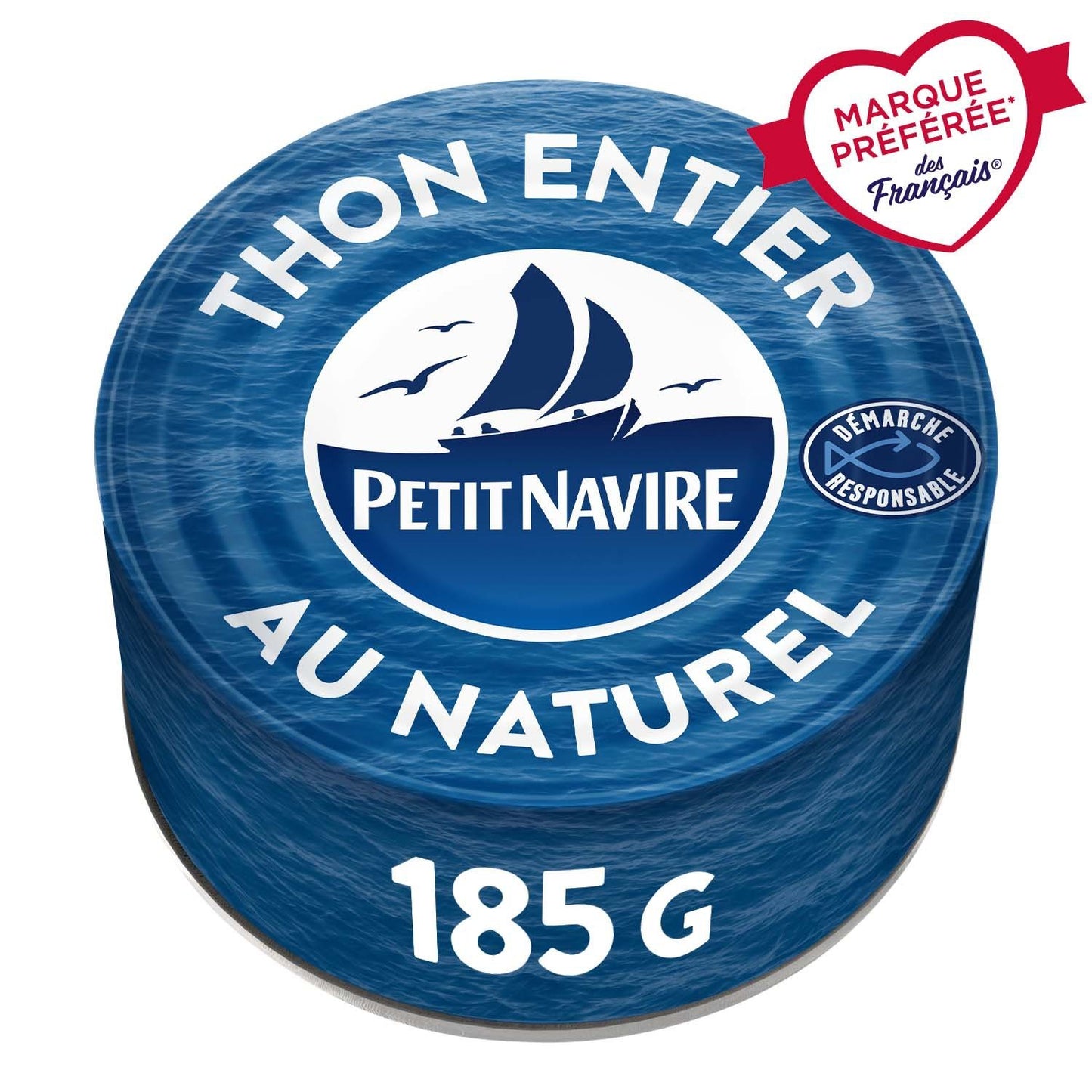 Thon à Albacore Naturel PETIT NAVIRE la boite de 185 g net égoutté