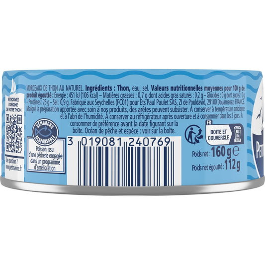 Tuna Chunks in Natural Small Vessel