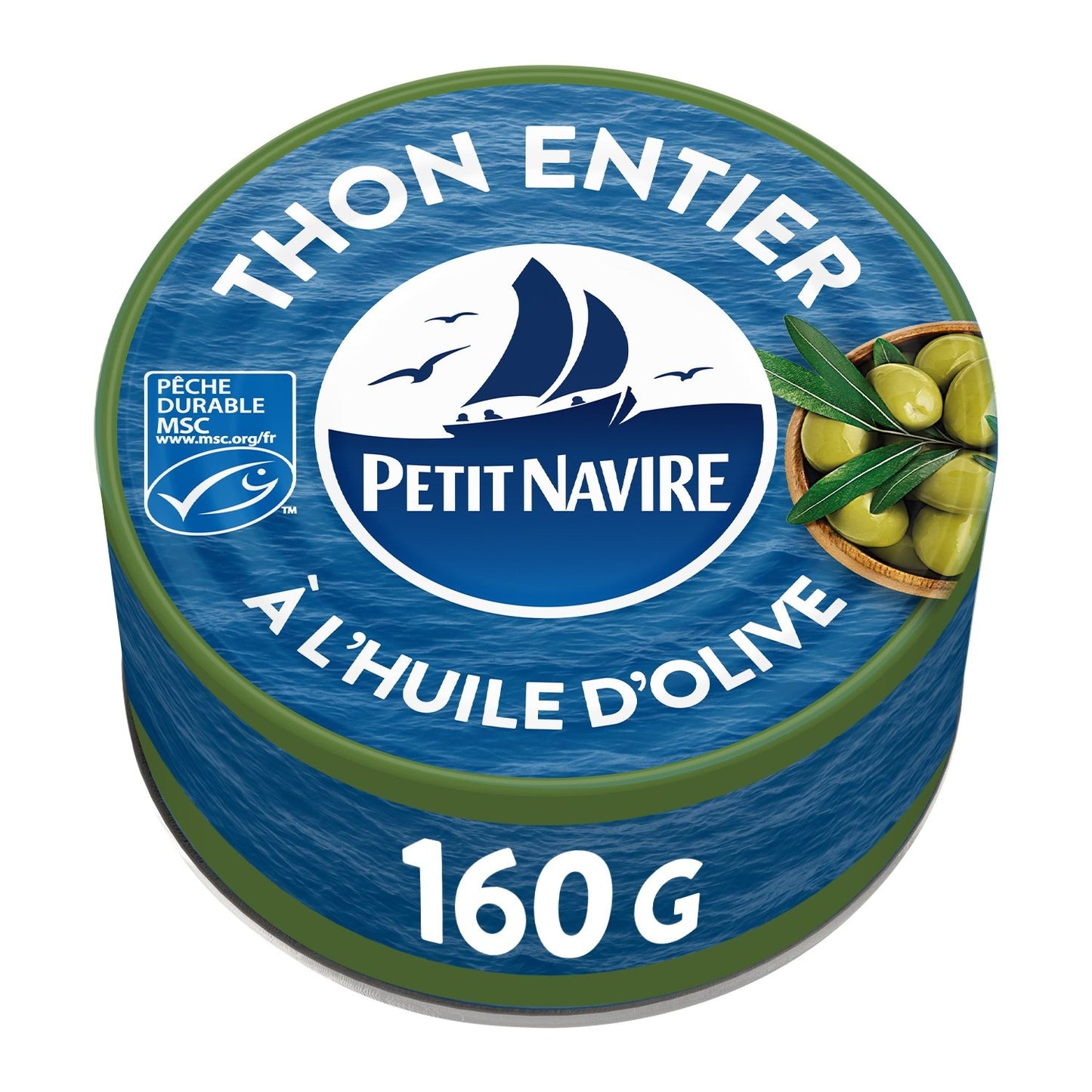 Thon à l'Huile d'Olive PETIT NAVIRE la boite de 112 g net égoutté