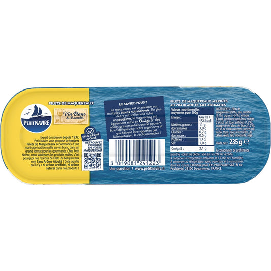 Mackerel Fillets White Wine/Herbs SMALL VESSEL