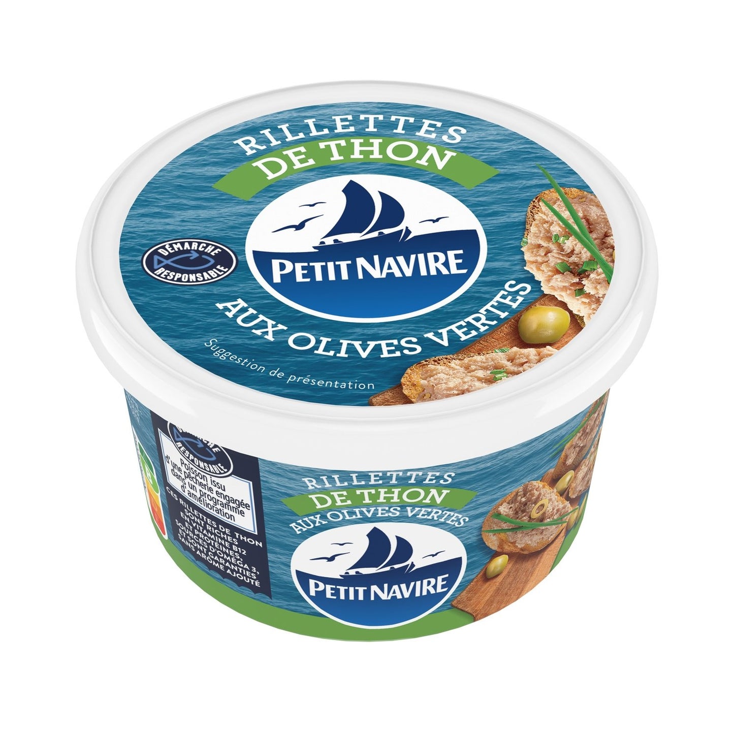 Rillette de Thon Olives PETIT NAVIRE la boite de 125g