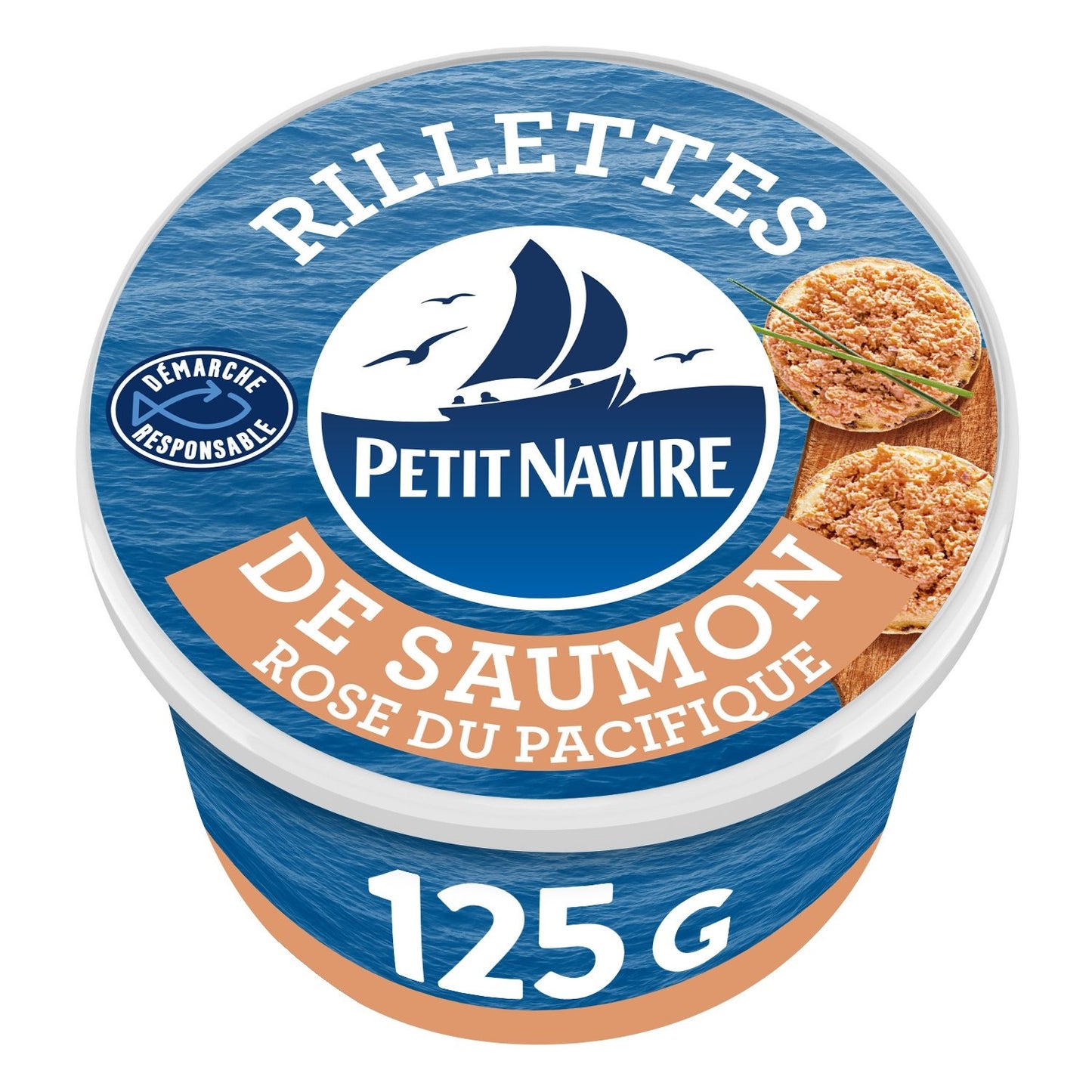 Rillettes de Saumon PETIT NAVIRE le pot de 125g