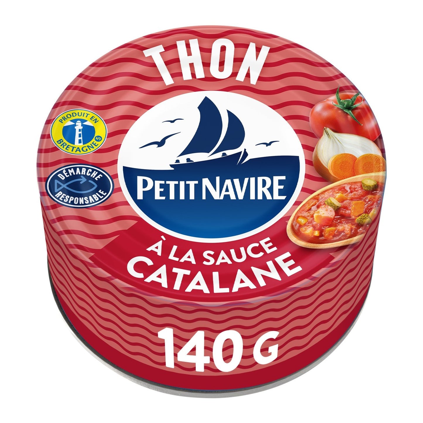 Thon Sauce Catalane PETIT NAVIRE la boite de 140g