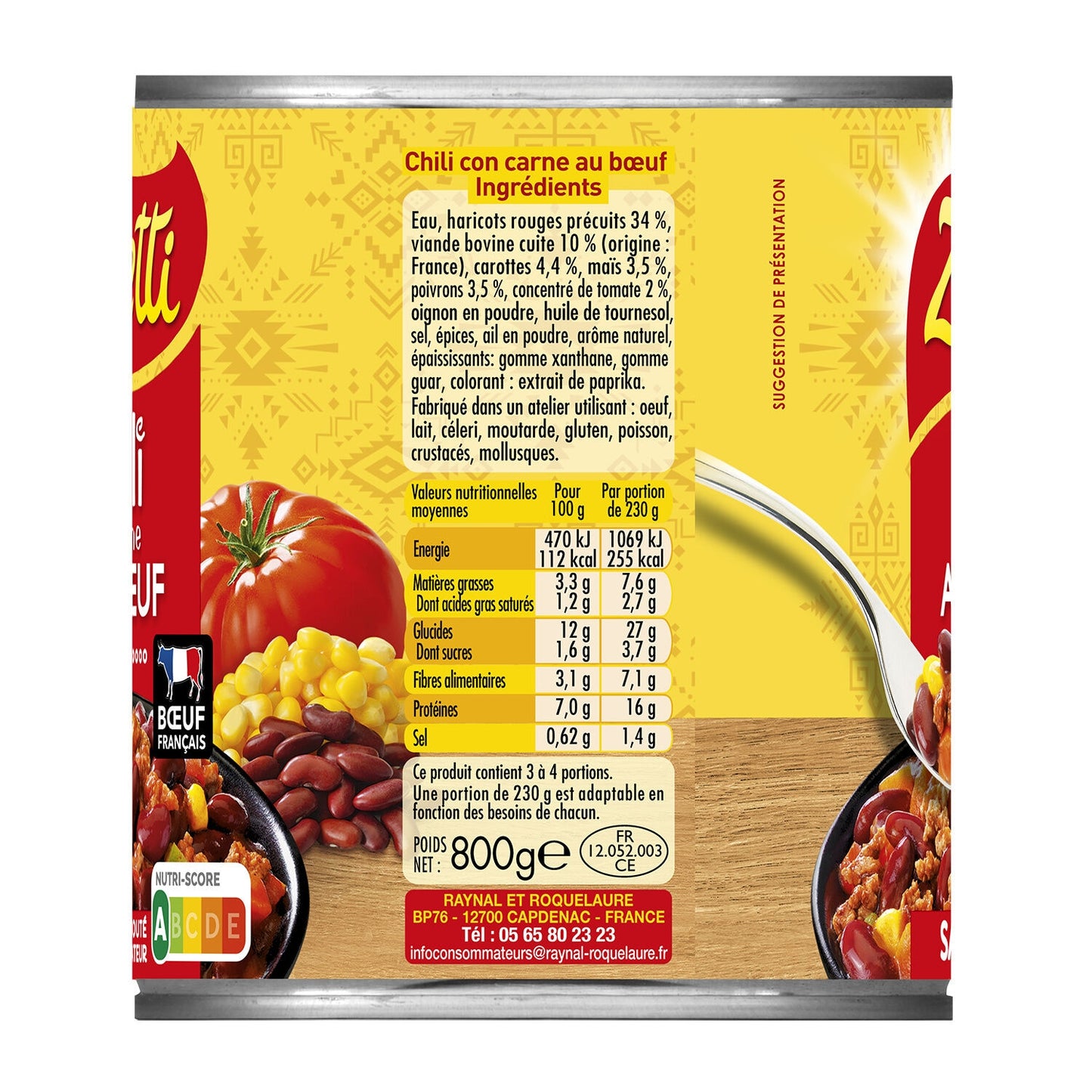 Familiengericht Chili Con Carne Rindfleisch ZAPETTI