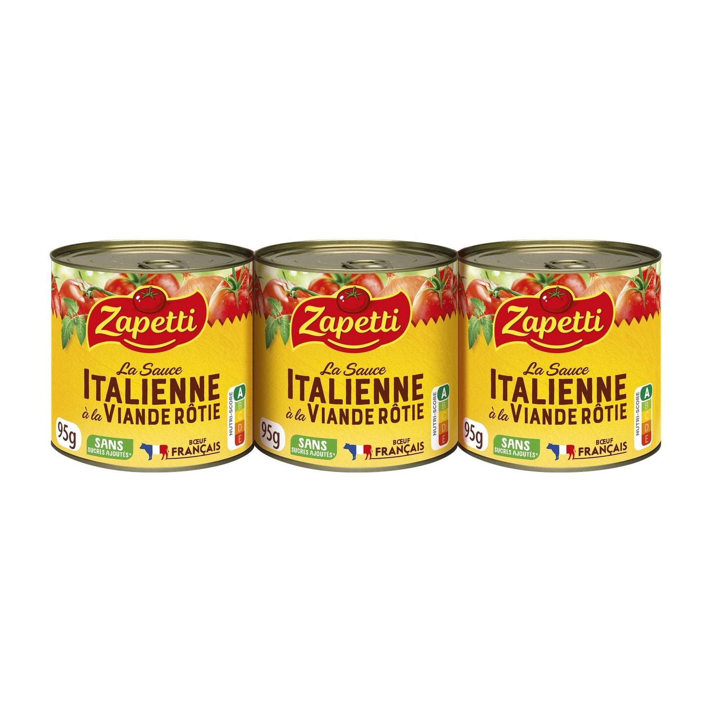 Sauce Italienne ZAPETTI les 3 boites de 95 g
