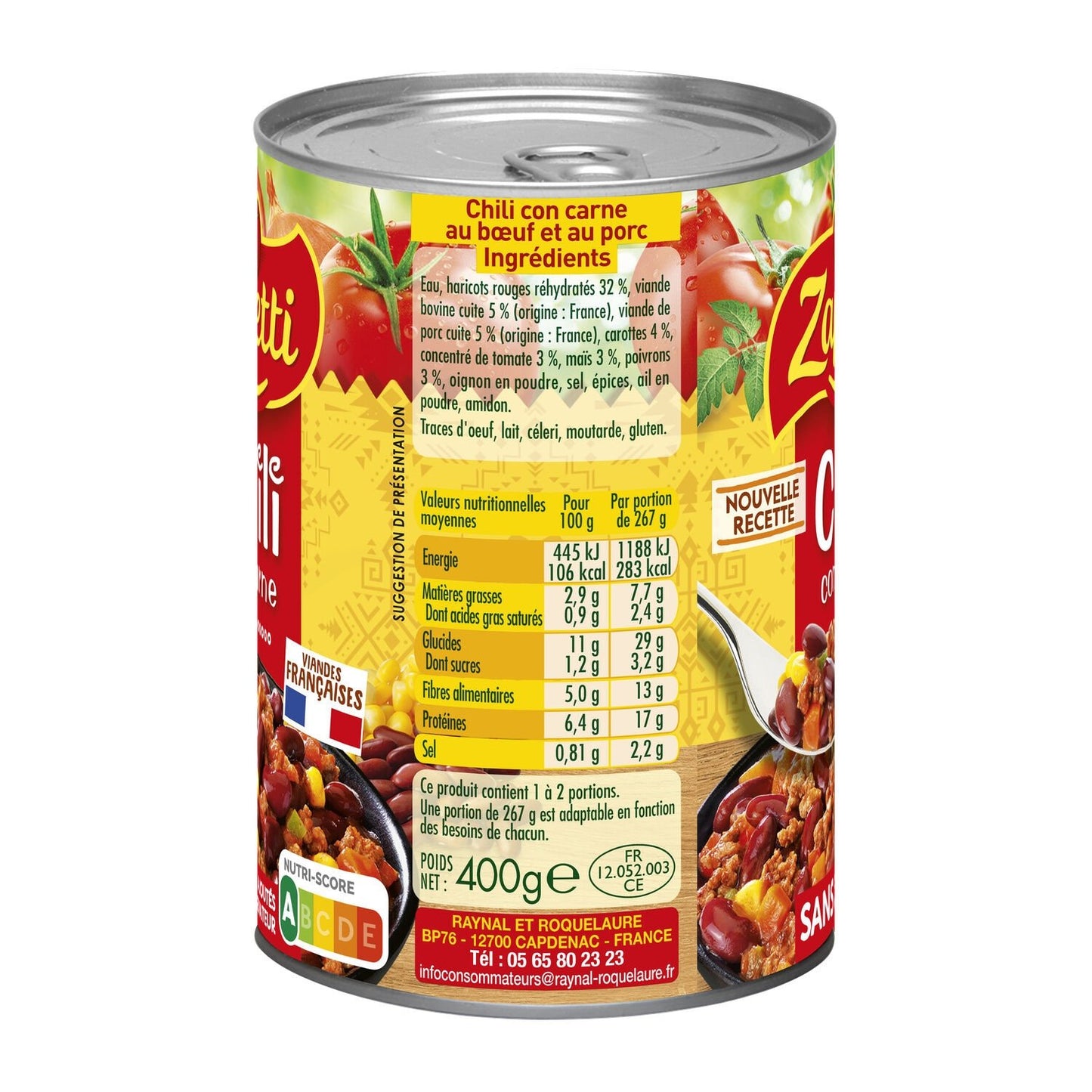 Einzelgericht Chili Con Carne Beef ZAPETTI