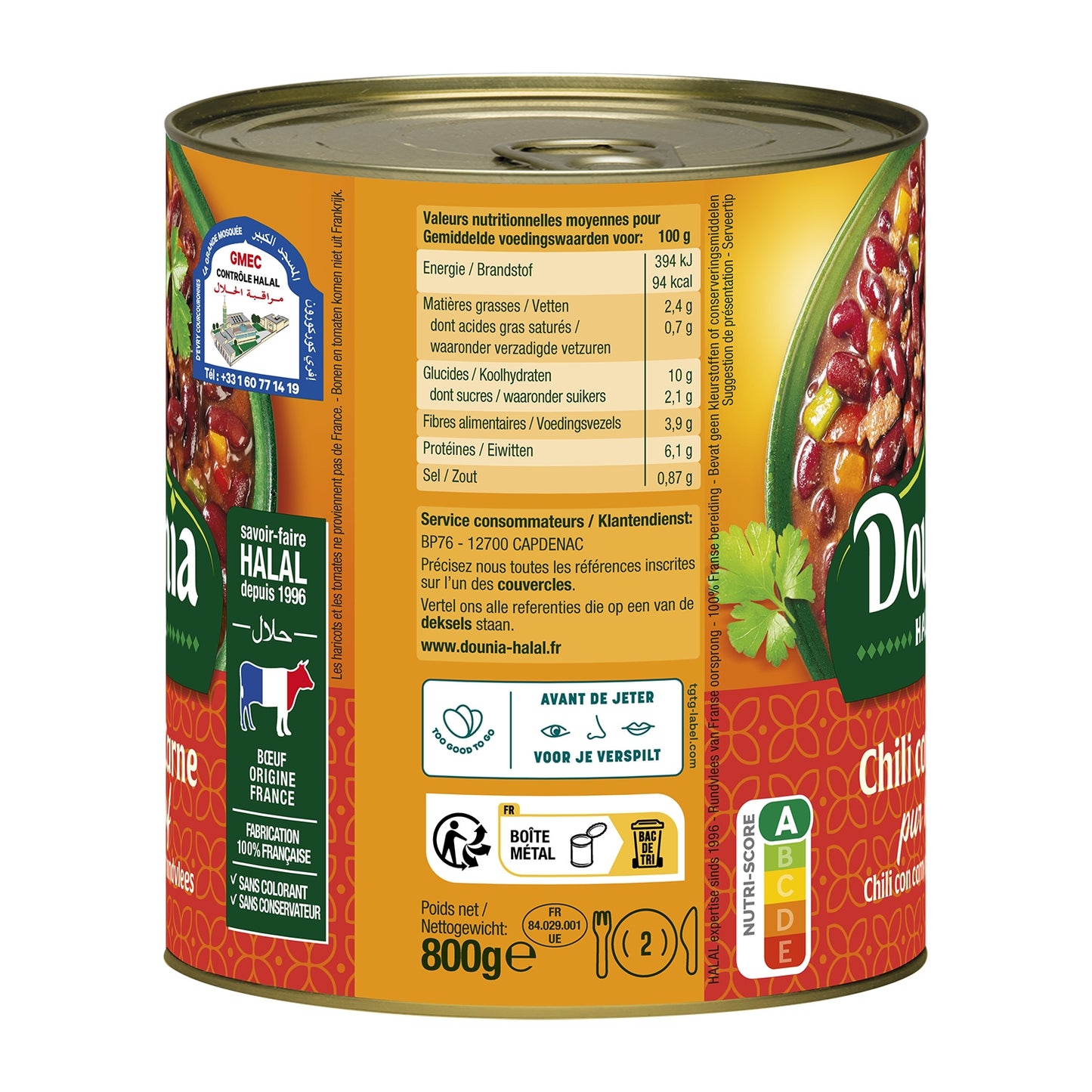 Chili Con Carné DOUNIA HALAL