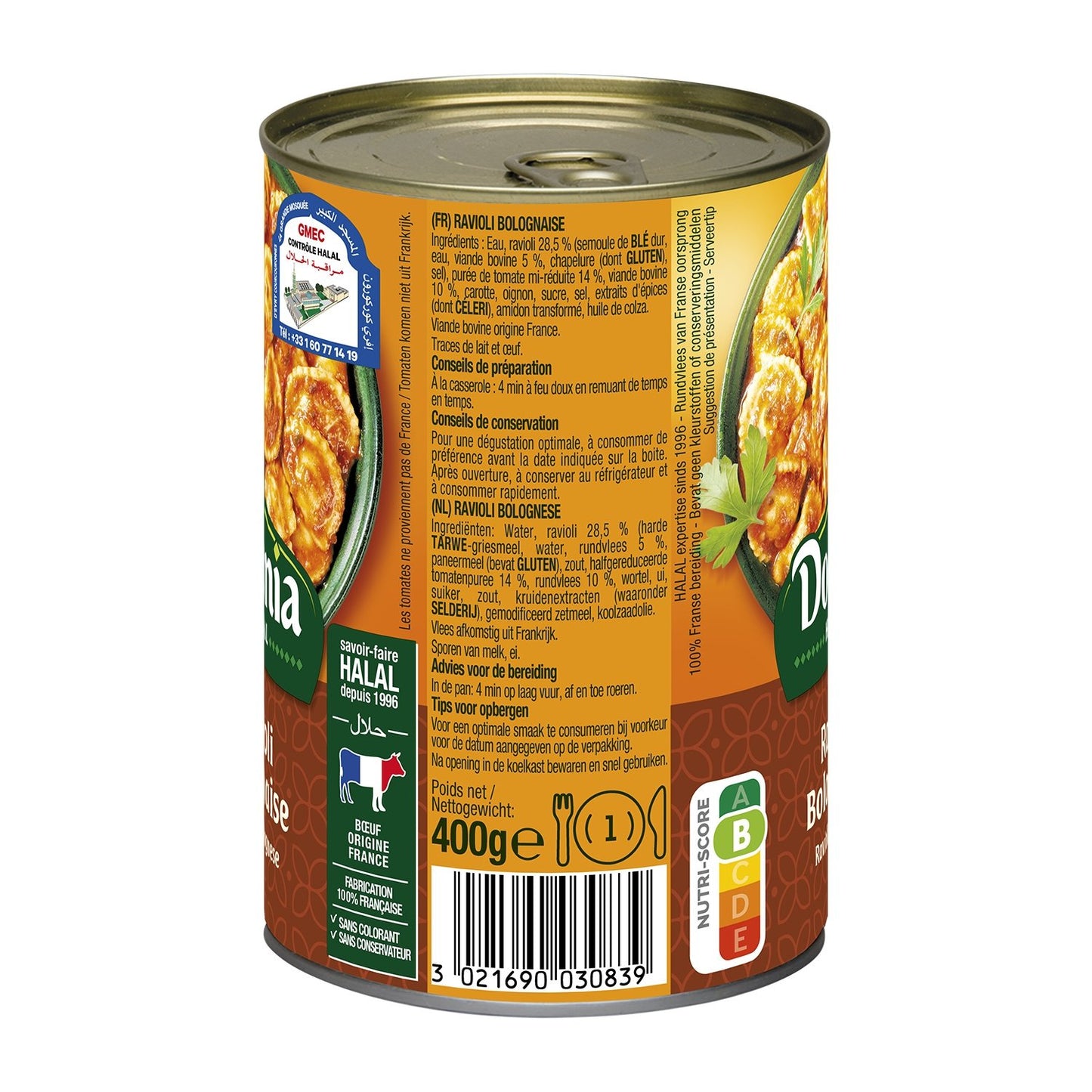 Fertiggericht Ravioli Bolognese HALAL DOUNIA