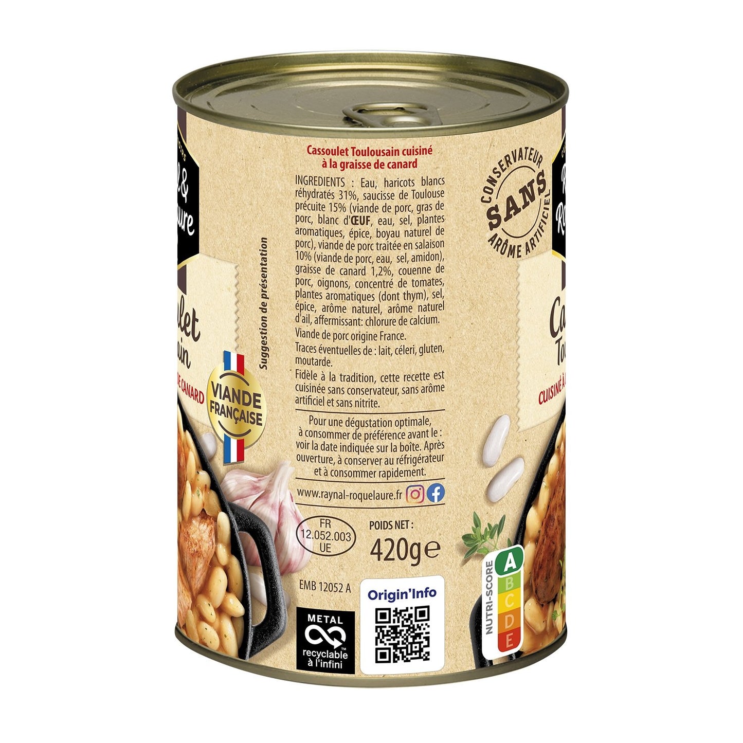 Individuelles Gericht Cassoulet Toulousain RAYNAL UND ROQUELAURE