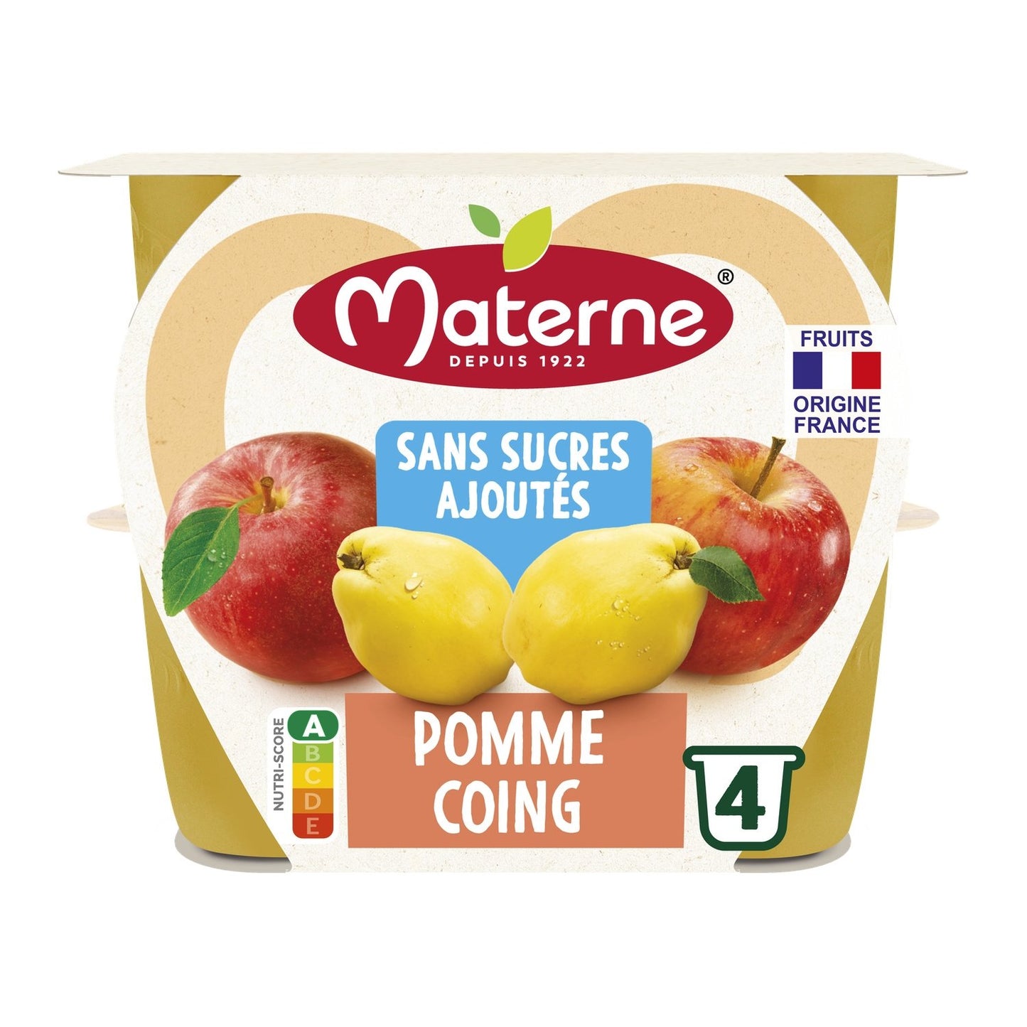MATERNE Apple Quince Compotes with No Added Sugar