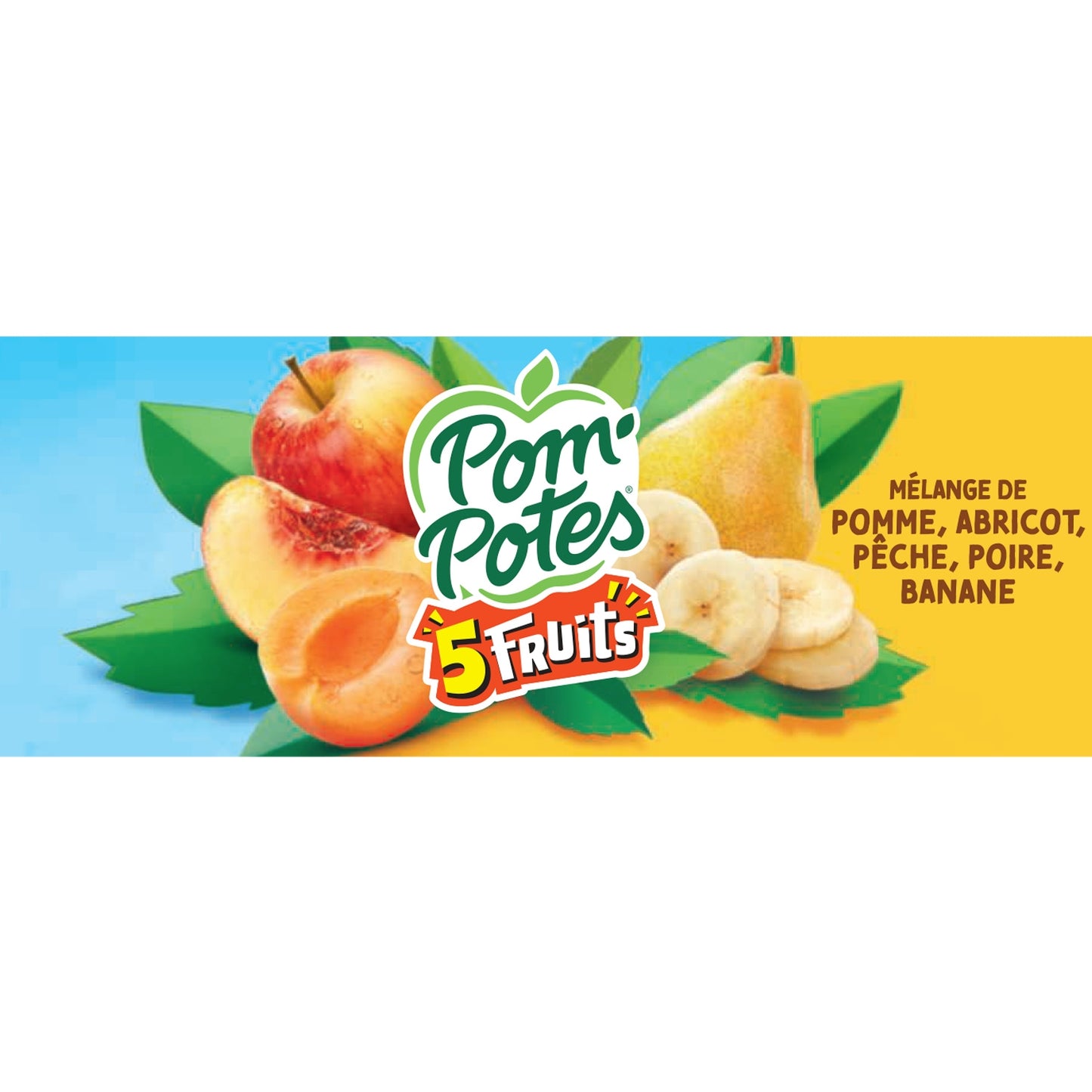 Compote 5 Fruits S/s Ajoutés Sans Sucres Ajoutés POM'POTES