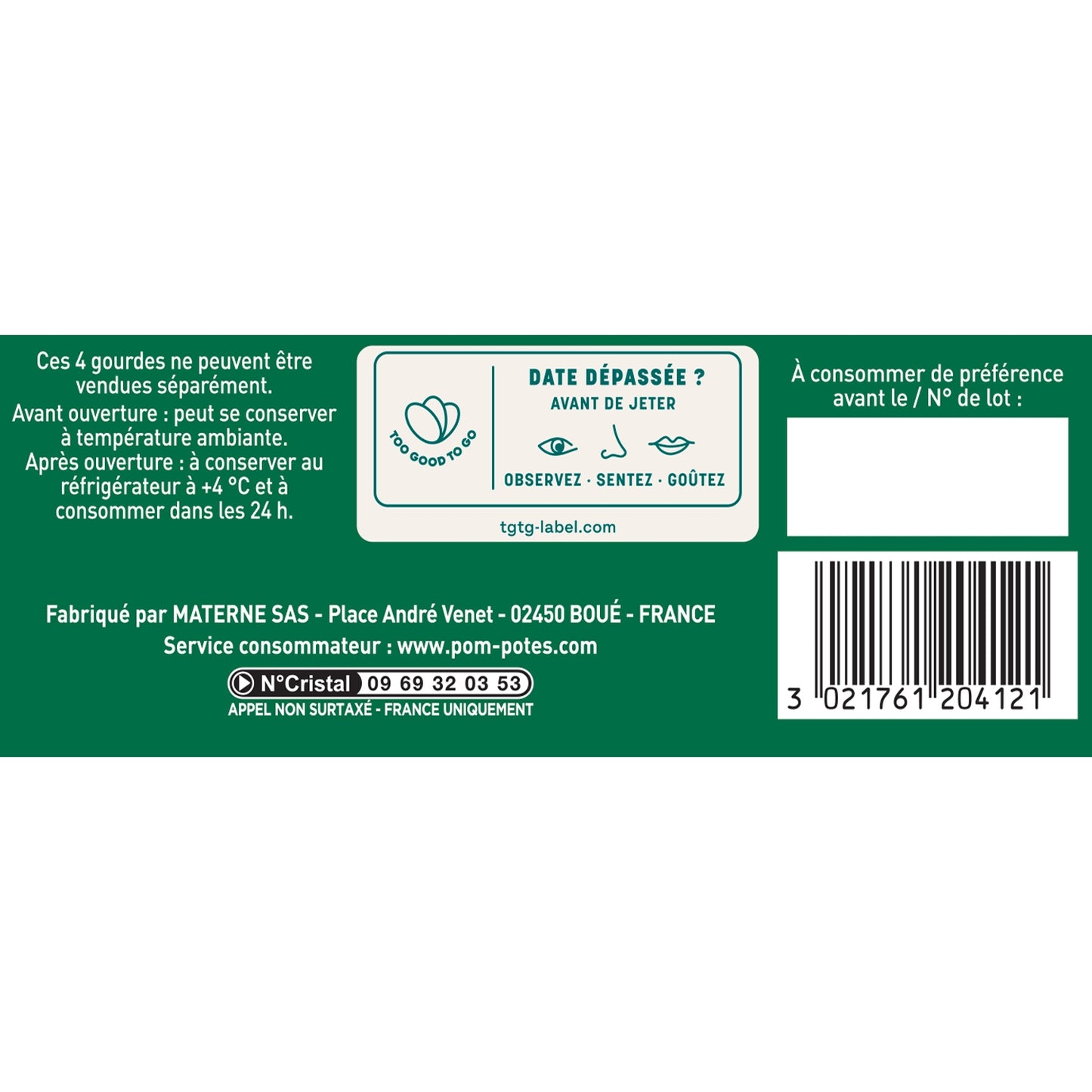 Compotes Fruits from Our Regions Apple Mirabelle from Lorraine No Added Sugar POM'POTES