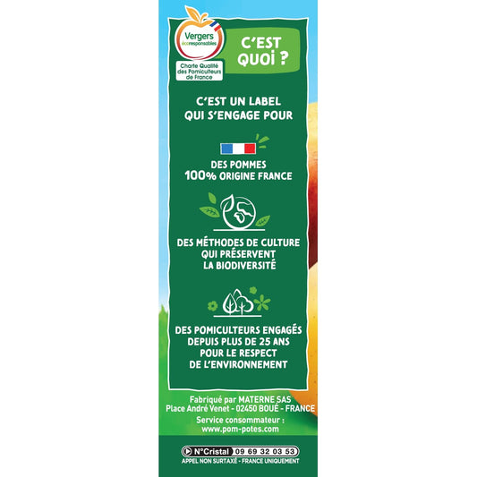 Compotes Pomme Nature Sans Sucres Ajoutés POM'POTES
