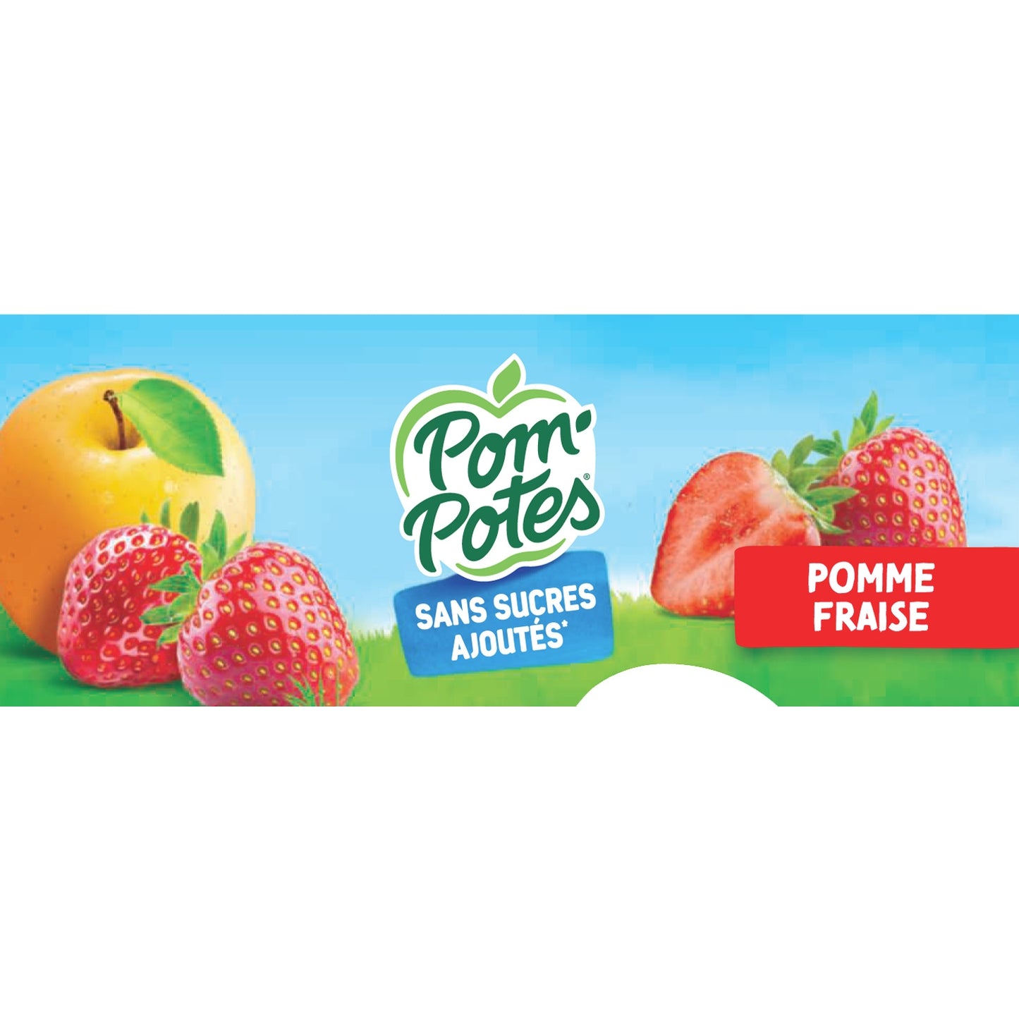 Compote de Pomme Fraise Sans Sucre Ajouté POM'POTES