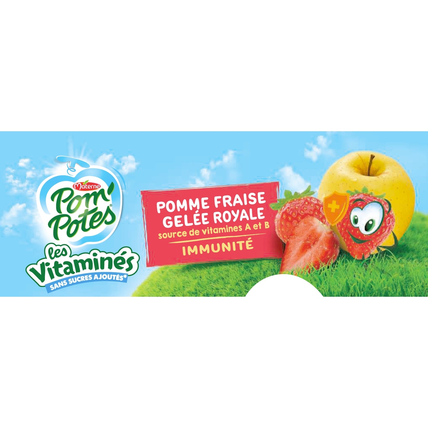 Apple Strawberry Compotes with Royal Jelly POM'POTES